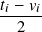 𝑡𝑖 − 𝑣𝑖
  2