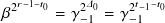  2𝑟−1−𝑡0   2𝛥0   2𝑡−1−𝑡0
𝛽      = 𝛾−1 = 𝛾−1