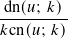 dn(𝑢;-𝑘)-
𝑘cn(𝑢; 𝑘)