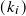 (𝑘 𝑖)