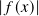 |𝑓(𝑥)|