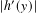   |ℎ′(𝑦)|