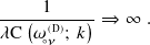 ---(-1----) ⇒ ∞  .
𝜆C  𝜔◦(𝜈D); 𝑘